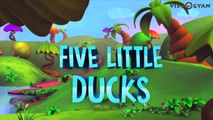 Five Little Ducks Went Out One Day - 3D Animation Nursery Rhymes - 5 Little Ducks