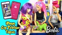 Barbie iPhone Cep Telefonu Yapımı - Kendin Yap Kolay Barbie Eşyaları - Oyuncak Yap