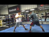 Pita on mitts with Mikey Garcia - EsNews Boxing