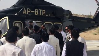 SindhCM Syed Murad Ali Shah accompanied by Ex-President #AsifAliZardari arrives to inaugurate TharCoalField2
