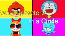 Four Characters in a Circle. How to draw Doraemowerwer234