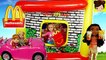McDonald’s Drive-Thru Casita Inflable Jugando con Barbie, Elsa Moana - Juguetes Titi