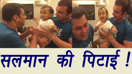 Salman Khan CUTE FIGHT video with Ahil Sharma will melt your heart | FilmiBeat