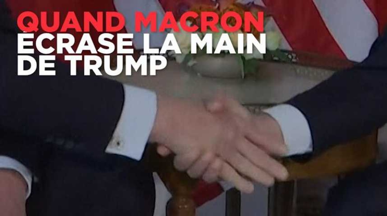 Quand Macron écrase la main de Trump