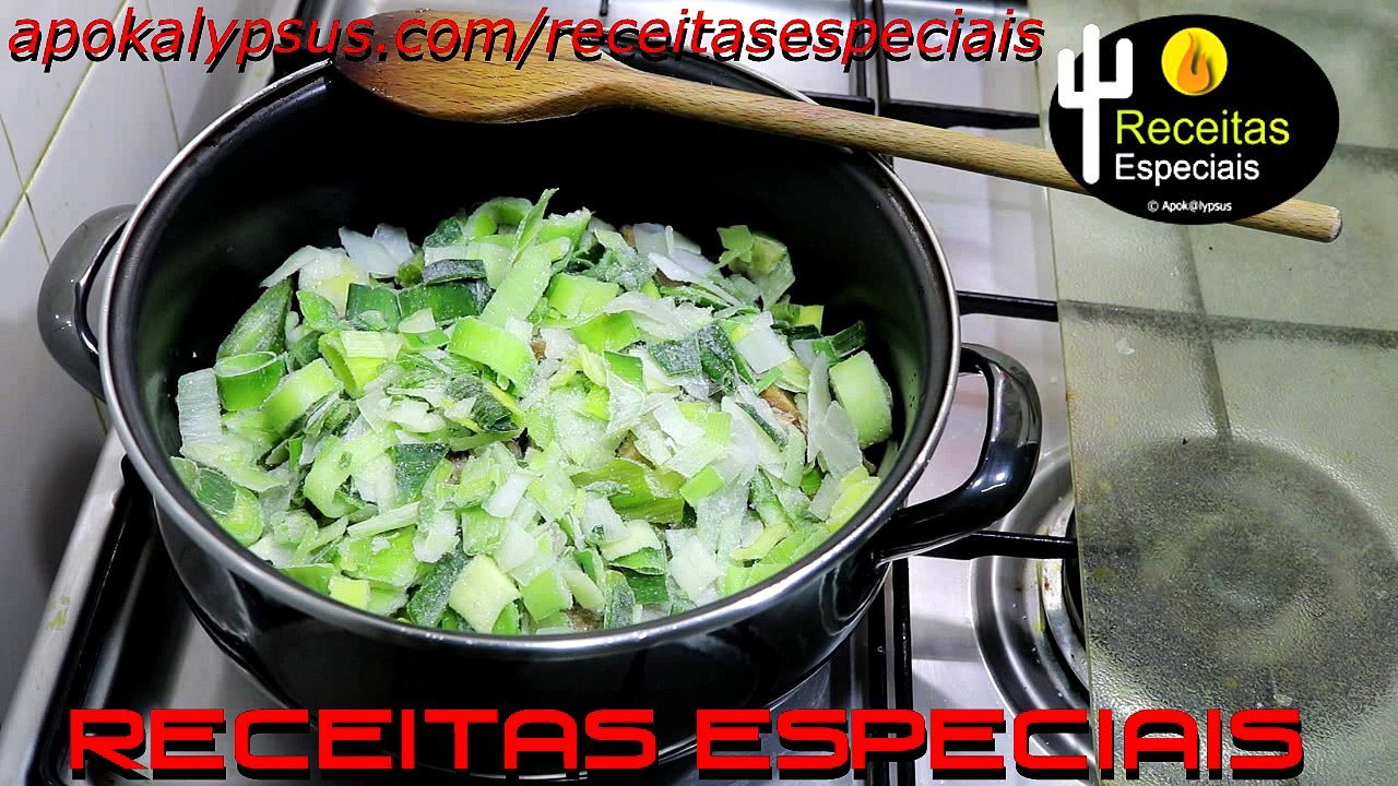 Arroz de Caril com Cogumelos, Alho Francês e Soja