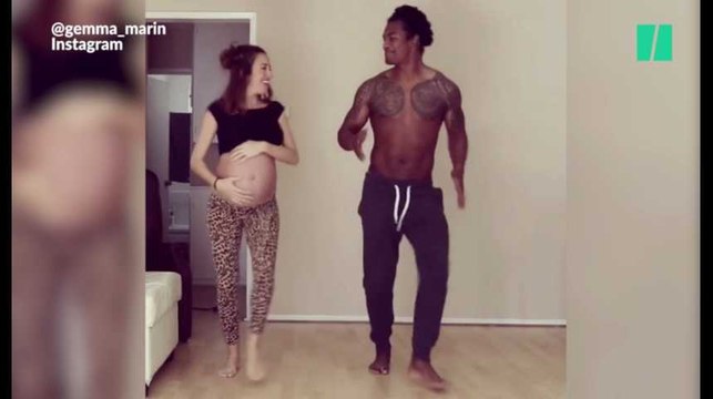 Après sa danse enceinte, devenue virale, cette maman la reproduit avec son nouveau-né