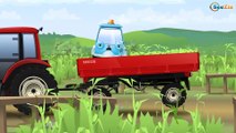 Мультфильм для детей! Видео для детей про Трактор и Экскаватор Бульдозер в Городке 2D Мультик!