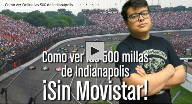Como ver Online y en directo las 500 de Indianápolis 2017 con Fernando Alonso