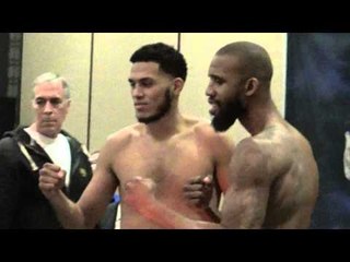 david benavidez weigh in and faceoff EsNews Boxing