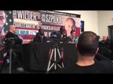 Deontay Wilder Rips Tyson Fury At post fight presser - esnews
