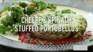 Cheese & Spinach Stuffed Portobellos