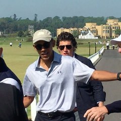 Obama Tees Off at St Andrews Before Charity Event in Edinburgh