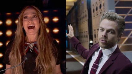 Derek Hough Tours The Set Of JLo’s New Show “World of Dance”