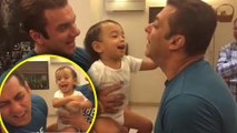 Salman Khan SLAPPED By Nephew Ahil Sharma VIDEO