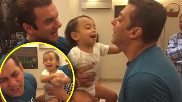 Salman Khan SLAPPED By Nephew Ahil Sharma VIDEO