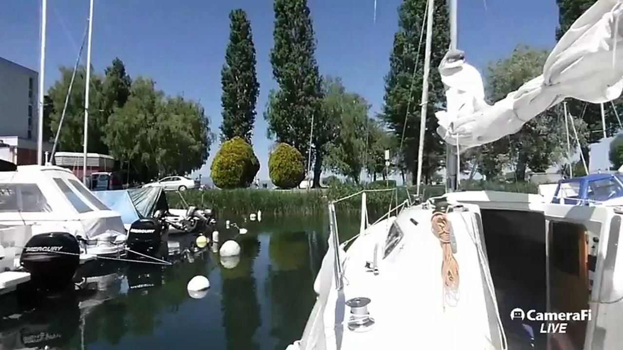 Mobile Streamtest - Segeln 5 - Segel bergen, Einfahrt in Hafen und Anlegen