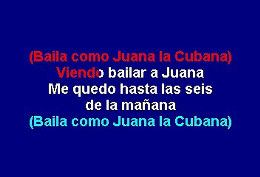 Juana La Cubana - Fito Olivares (Karaoke)