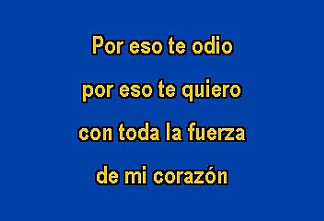 Julio Jaramillo - Te odio y te quiero (Karaoke)