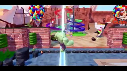 THE HULK meets TOW MATER Cars and Toy Storys Buzz Lightyear in english!