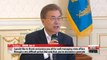 President Moon holds luncheon meeting to hear views of holdover cabinet