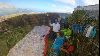 Paragliding fly in Tenerife