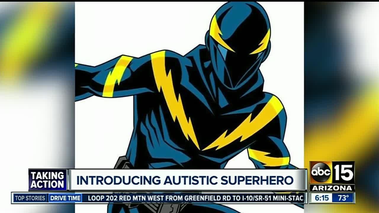 David Beaty among Phoenix Comicon attendees, introducing autistic superhero