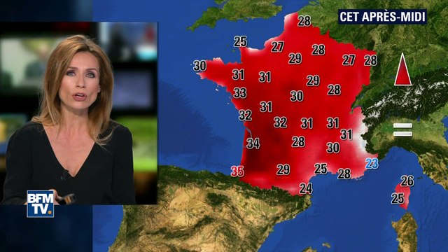 Baisse des températures, jusqu'à 10 degrés de moins dans certaines régions