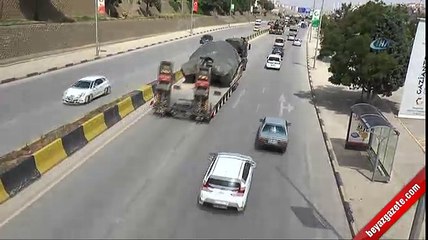 Suriye sınırına tank sevkiyatı