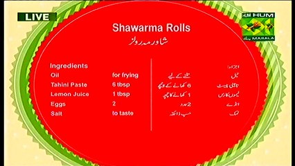Shawarma Roll - Healthy Cooking Recipes