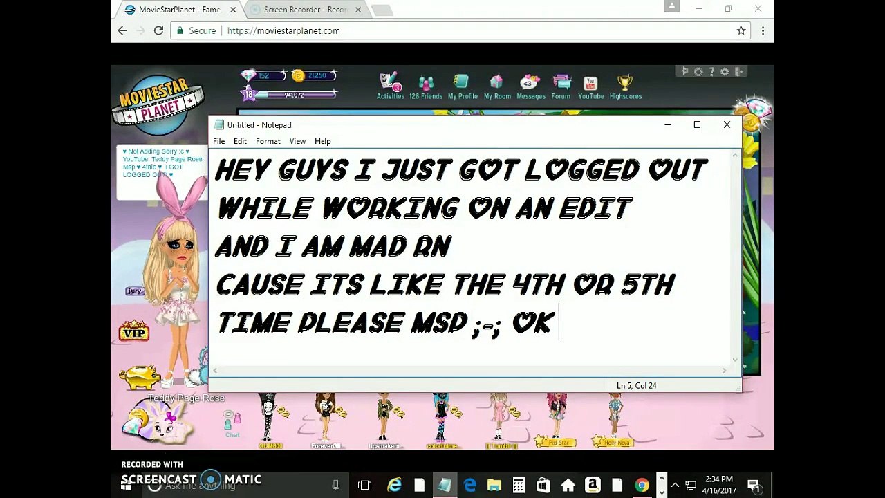 ♥ I got logged out ( again )  ♥