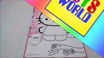 Hello Kitty Colouring and Stickering HELLO KITTY Mega Bloks Pla ♥ Toys World Video