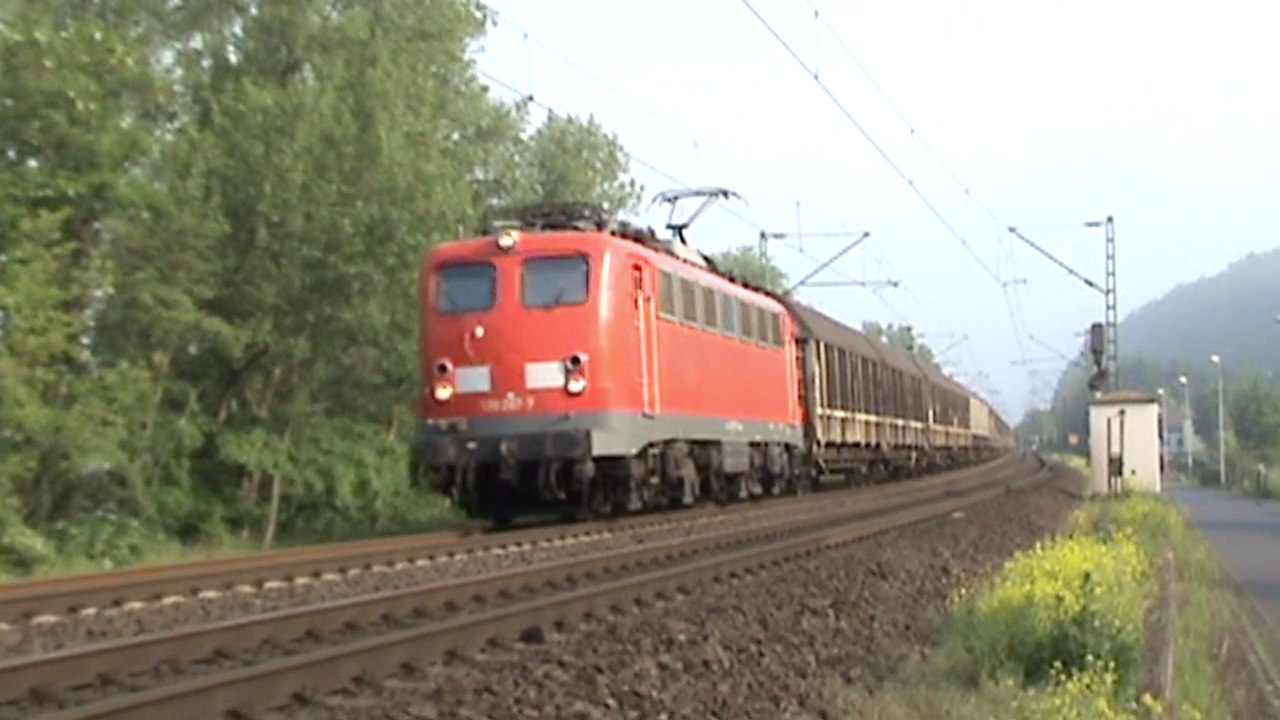 Züge Leubsdorf - Bad Hönningen, 140, HGK 185, CBRail Prima, 185, 2x 151, 2x 189, 2x 143, 4x 425