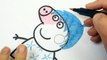PEPPA PIG Transforms into Inside Out JOY custom drawing an