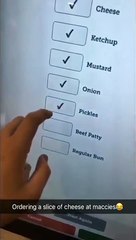 Commander une seule tranche de fromage à McDo, est-ce possible