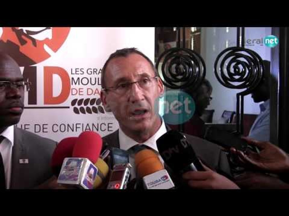 Grands Moulins de Dakar point de presse avec le DG