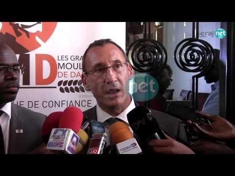 Grands Moulins de Dakar point de presse avec le DG