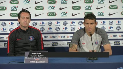 Download Video: Foot - Coupe - PSG : Thiago Silva « Ce sont des joueurs concentrés sur le foot »