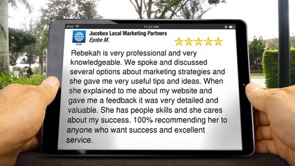 Jucebox Local Marketing Partners Roseville ImpressiveFive Star Review by Eyobe M.