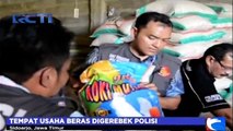 Polisi Gerebek Tempat Usaha Beras Oplosan di Jawa Timur