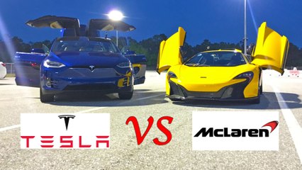 Tesla S P100D Vs. McLaren MP4-12C