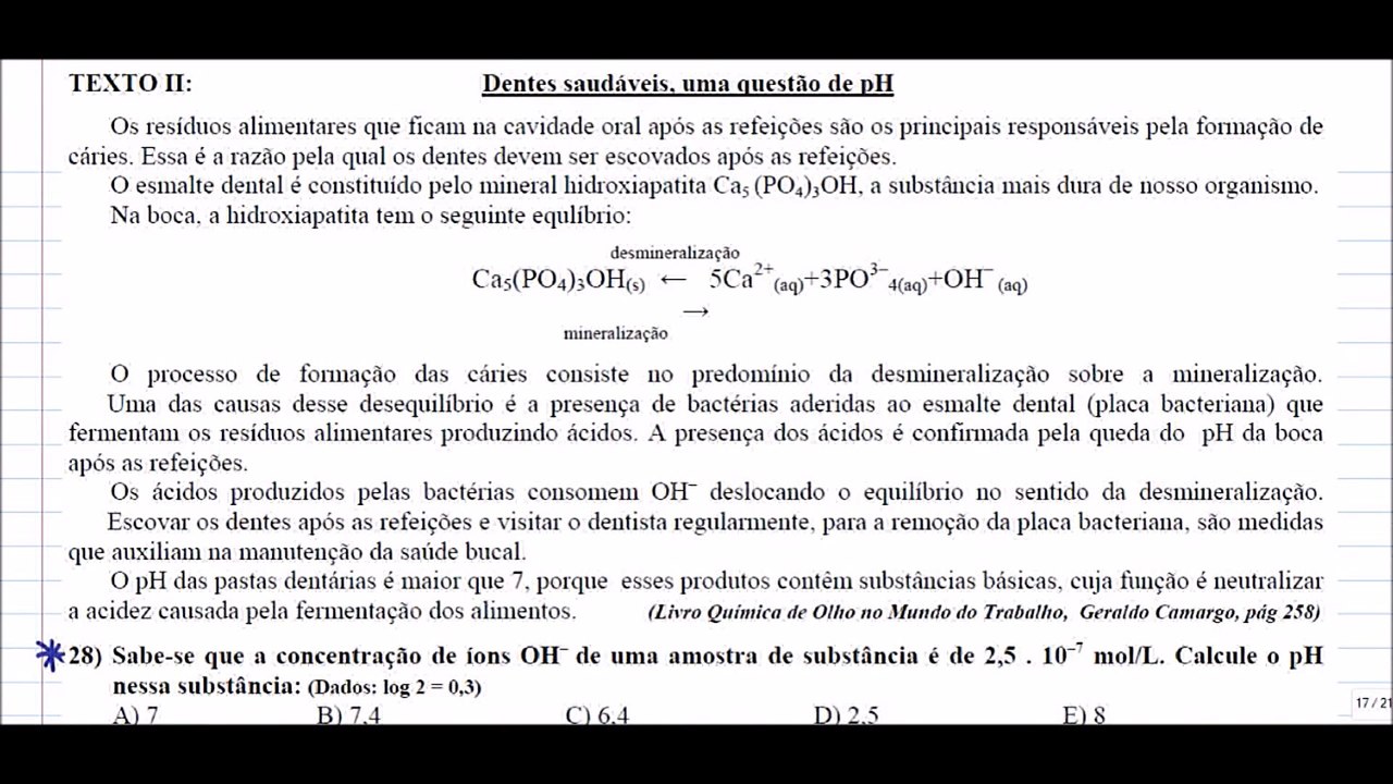 Calculando pH de duas formas diferentes