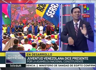 Miles de personas se manifiestan por paz y Constituyente en Venezuela