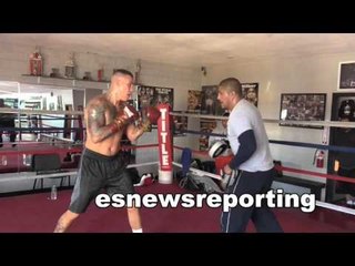 gabe rosado and fernando vargas are a great team! working mitts EsNews Boxing