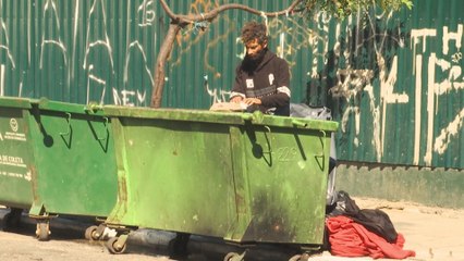 Cientos de los desahuciados de "Cracolandia" recorren Sao Paulo