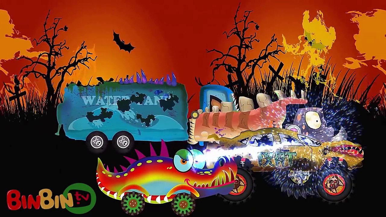 Big Truck   Evil Crocodile Truck   Dump Truck   Water Tank   Scary Videos for Children   BinBin Tv