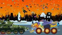 Good vs Evil   Crane Truck War   Scary Construction Vehicles   Videos for Kids   BinBin Tv