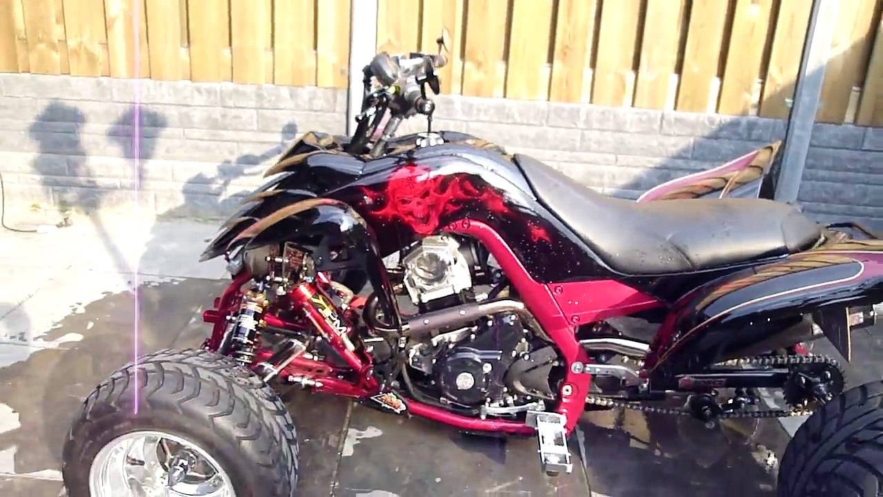 World's first Yamaha Raptor 700 734 with onboard rideheight adjustment (street legal)