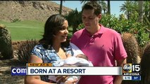 Baby born unexpectedly at Valley resort