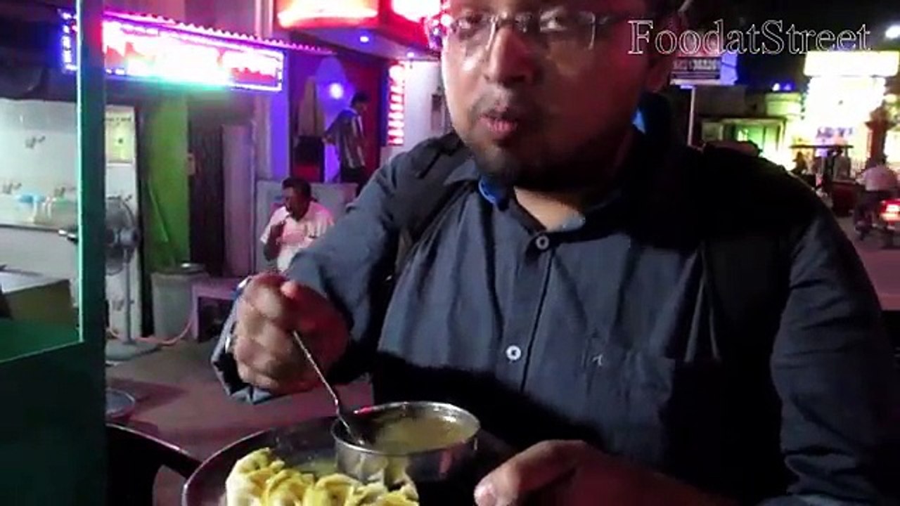 Busy MOMO Centre - CHICKEN MOMO Making - Street Food India Kolkata