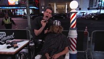 Jim Carrey Gives People Bowl Cuts on Hollywood Blvd.